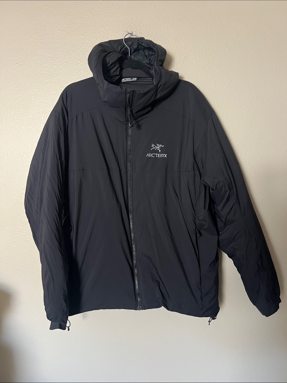 ARCTERYX Mens Atom AR Hoody Jacket Size XLarge black vgc - Picture 3 of 15